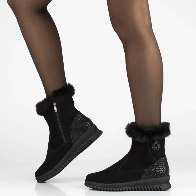 Leather ankle boots Filippo DBT7271/25 BK black