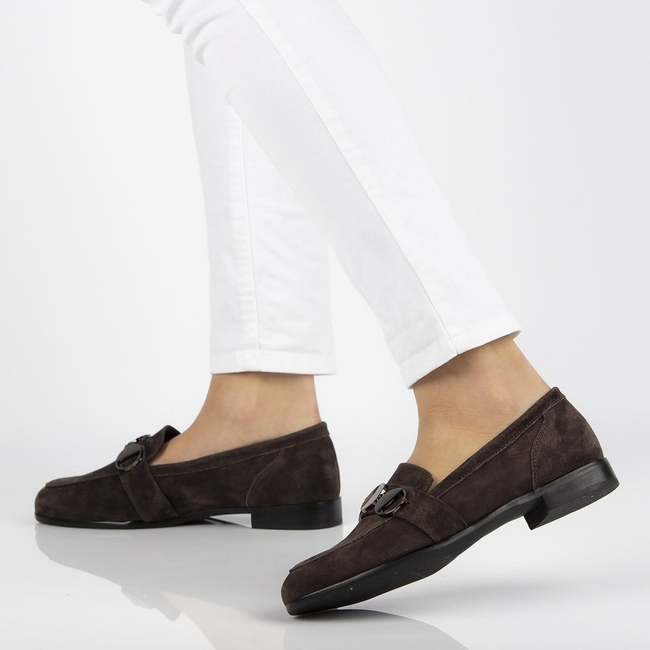 Leather loafers Filippo DP2148/21 BR brown