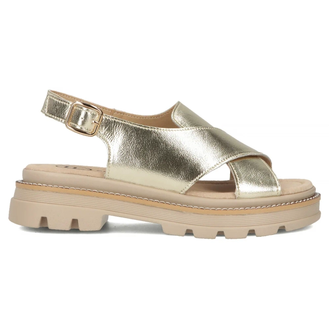 Leather sandals Filippo DS7047/25 GO gold