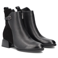 Leather ankle boots Filippo DBT8046/26 BK black