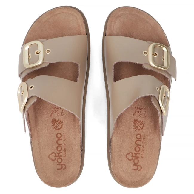 Slippers Yokono TUNEZ-130 NAP Taupe