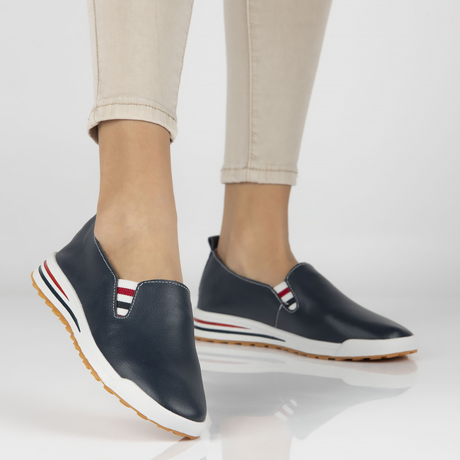 Leather shoes Filippo DP3510/23 NV navy blue