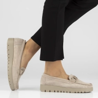 Leather loafers Filippo DP3334/25 BE beige