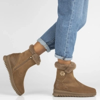 Leather ankle boots Filippo DBT7271/25 BR brown