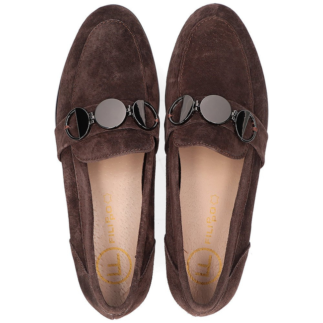 Leather loafers Filippo DP2148/21 BR brown