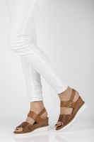 Wedge sandals Filippo DS2077/21 BR brown