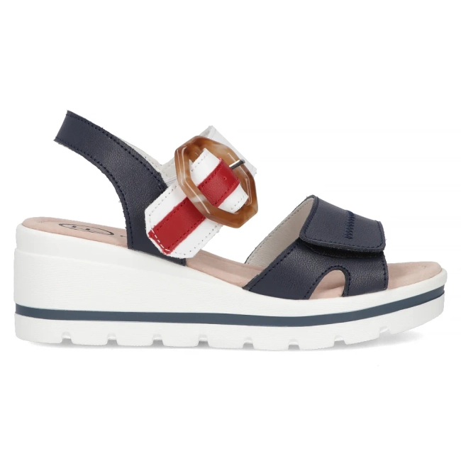 Leather sandals Filippo DS6151/24 NV navy