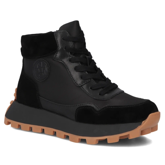 Leather ankle boots Filippo DBT7158/25 BK black