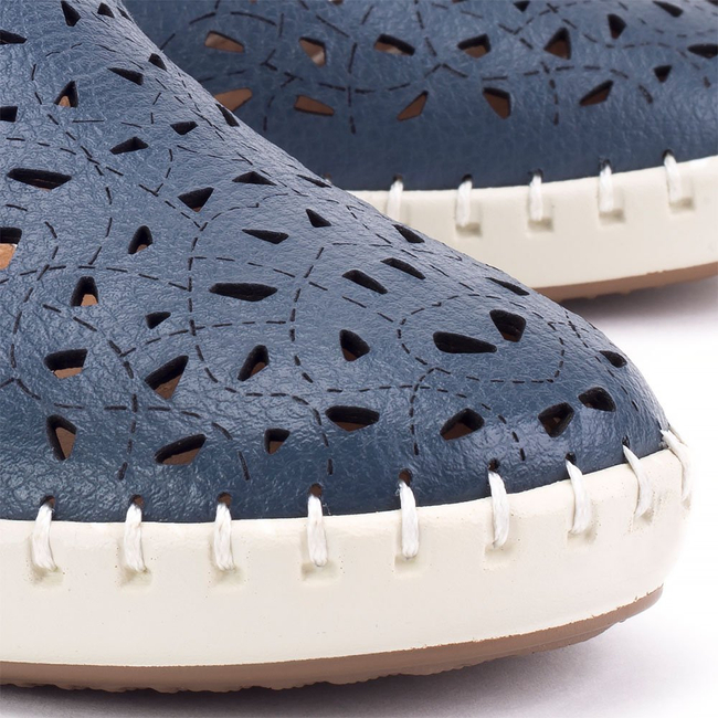 Skórzane półbuty Filippo DP148/18 NV granatowe