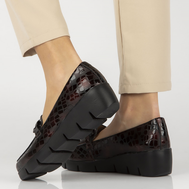 Leather shoes DP4128/23 BG burgundy