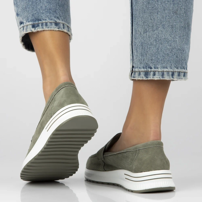 Leather shoes Filippo DP6750/25 GE green