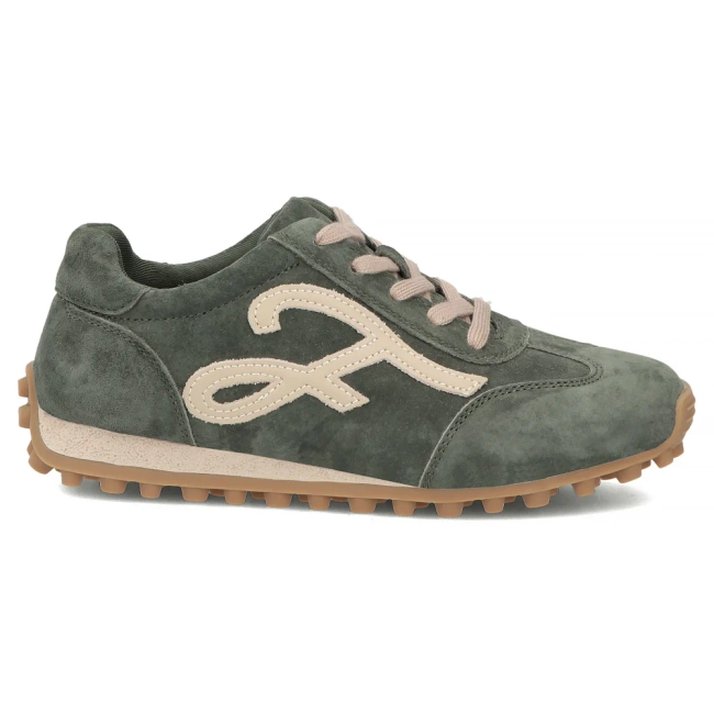 Skórzane sneakersy Filippo DP7961/26 GE zielone