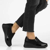 Leather shoes Filippo DP6473/25 BK PT black