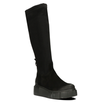 Zamszowe kozaki Filippo 70120 czarne
