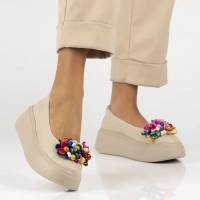 Leather shoes Filippo DP6836/25 BE beige