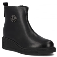 Leather ankle boots Filippo DBT7144/25 BK black