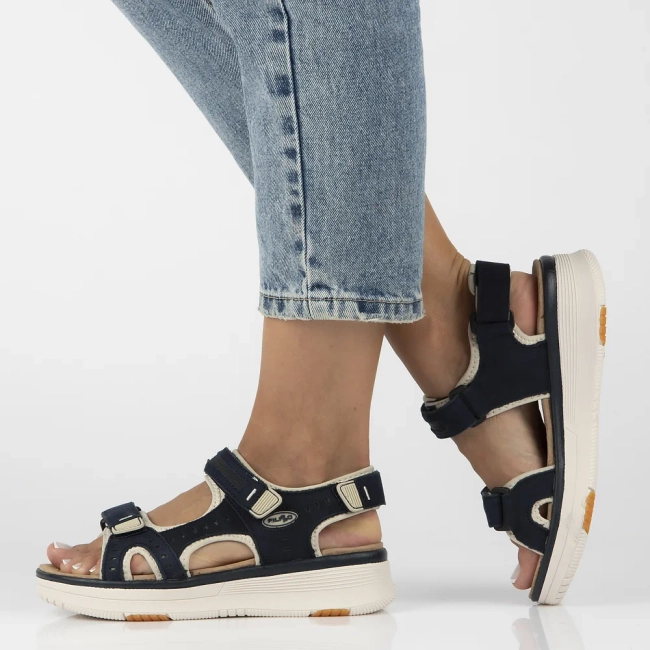 Leather sandals Filippo DS7034/25 NV navy