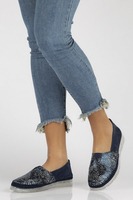 Leather shoes Filippo DP2147/22 NV navy blue