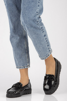 Skórzane mokasyny Filippo DP3334/23 BK L czarne