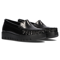 Leather shoes Filippo DP3024/21 BK CR black