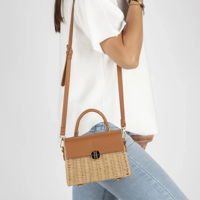 Brown briefcase bag grace