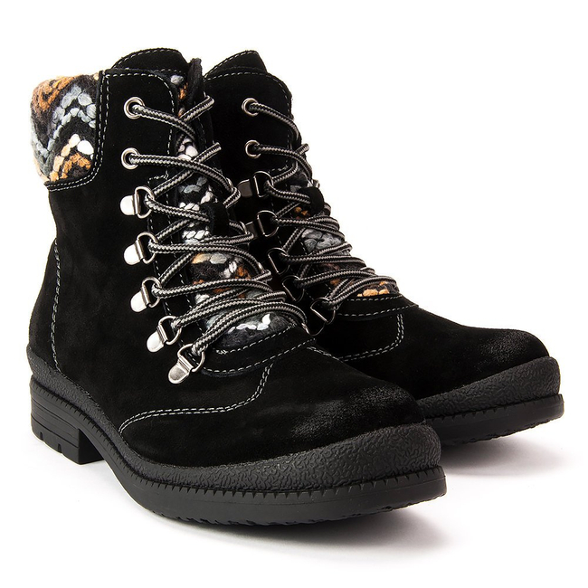 Botki FILIPPO TR393/17 BK Czarne
