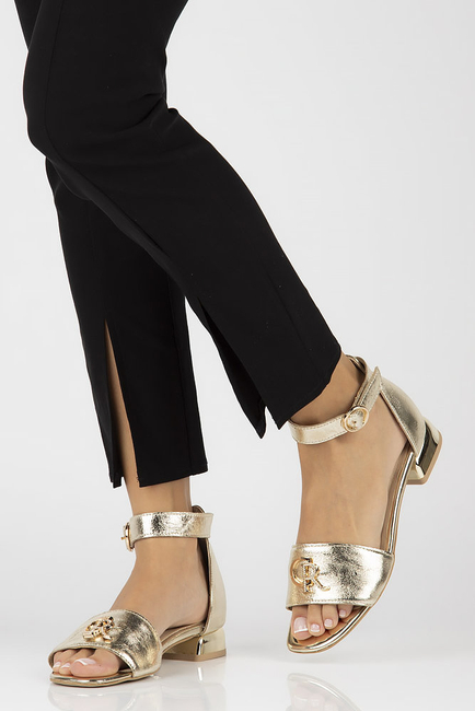 Leather sandals Filippo 291 gold