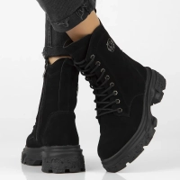 Leather boots Filippo DBT6443/24 BK black