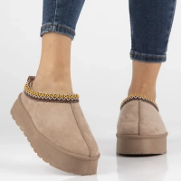 Fur slippers Filippo DK6662/24 BE beige