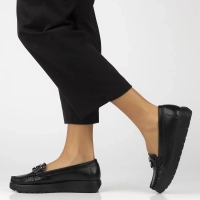 Leather loafers Filippo DP6827/25 BK black