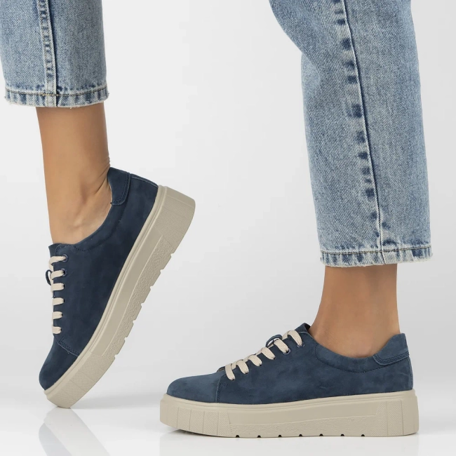 Leather shoes Filippo DP6454/24 BL blue