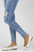 Leather ballerinas Filippo DP3709/22 WH white