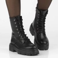 Leather ankle boots Filippo DBT4759/25 BK black