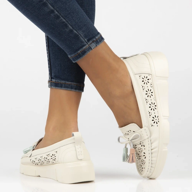 Leather loafers Filippo DP6705/25 BE beige