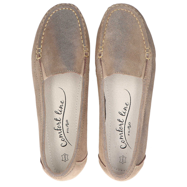 Leather loafers Filippo DP005/20 BE beige