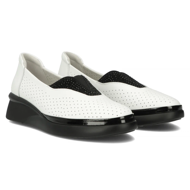 Leather shoes Filippo DP6208/24 WH white