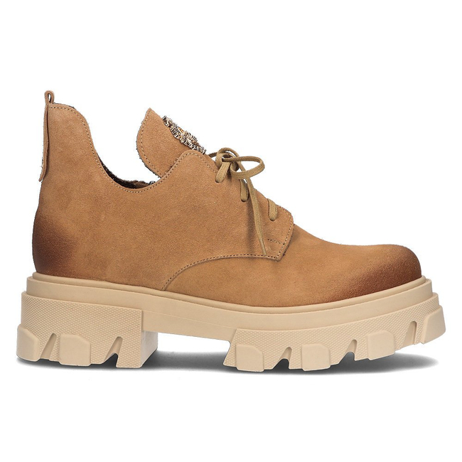 Leather boots Filippo 30056 beige velor