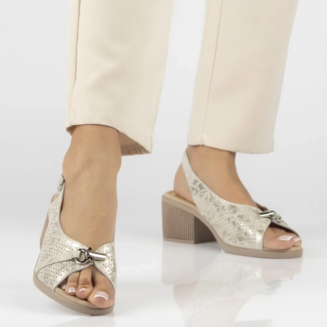 Leather sandals Filippo DS7645/26 GO gold