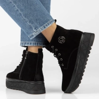 Leather ankle boots Filippo DBT8078/26 BK black