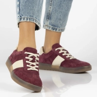 Leather sneakers Filippo DP6770/25 BG burgundy