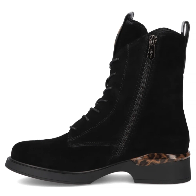 Leather ankle boots Filippo DBT7221/25 BK black
