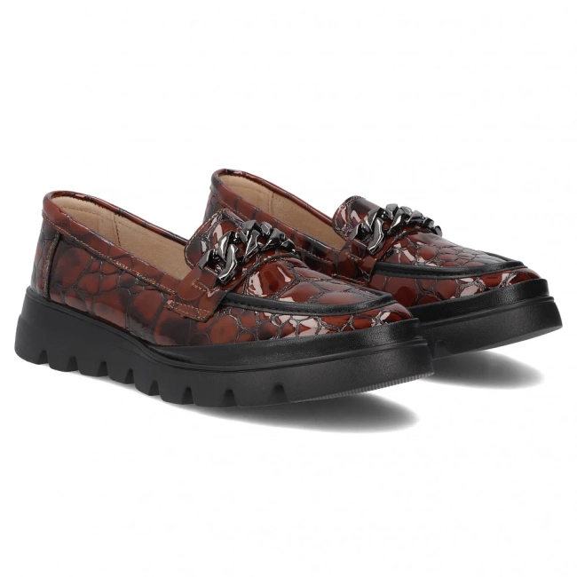 Leather shoes Filippo DP8004/26 BR brown