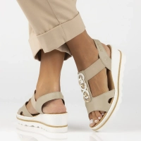 Sandals Rieker 67498-62 beige