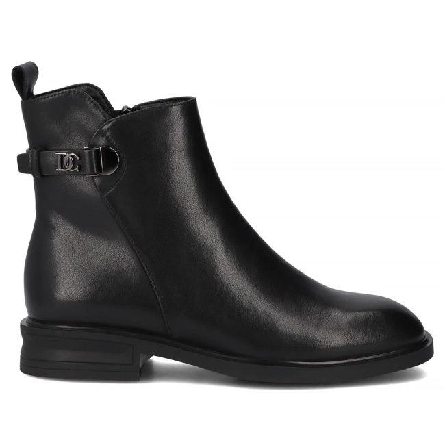 Leather ankle boots Filippo DBT7354/25 BK black