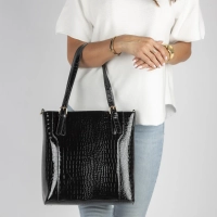 Black shopper bag black allure