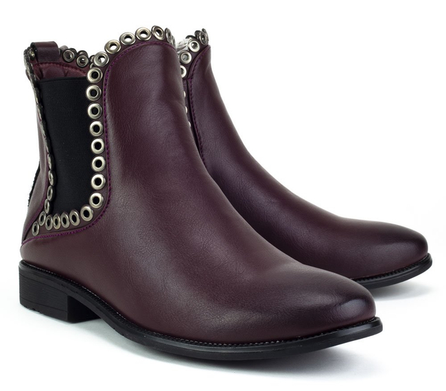 Botki Filippo DBT456/18 BG bordowy