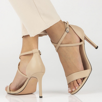 Leather sandals Filippo DS4649/23 BE beige