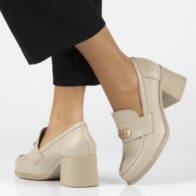 Leather shoes Filippo 20171 taupe