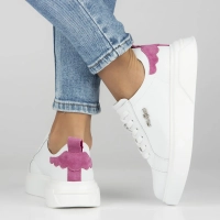 Leather Sneakers Filippo DP4580/24 WH white