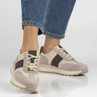 Leather sneakers Filippo DP7509/26 BE beige